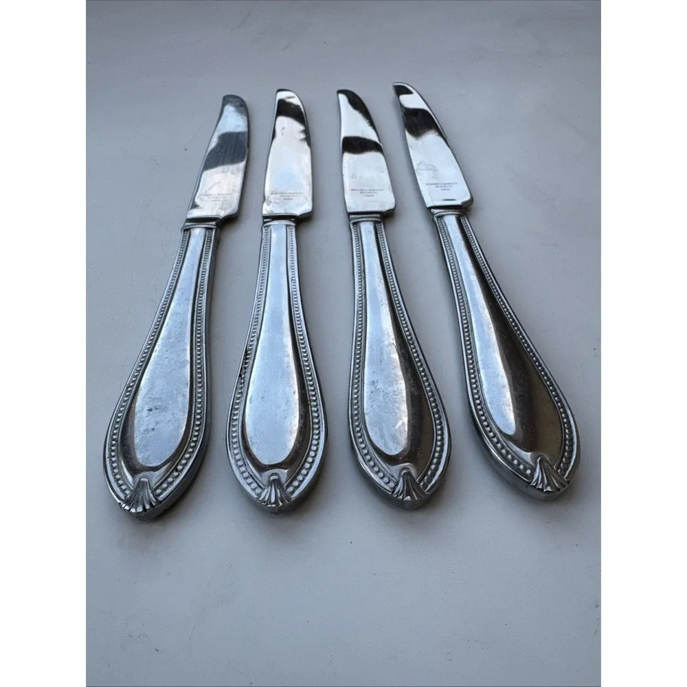 Reed & Barton Whitley Dinner Knife set of 4 Stainless Steel MCM